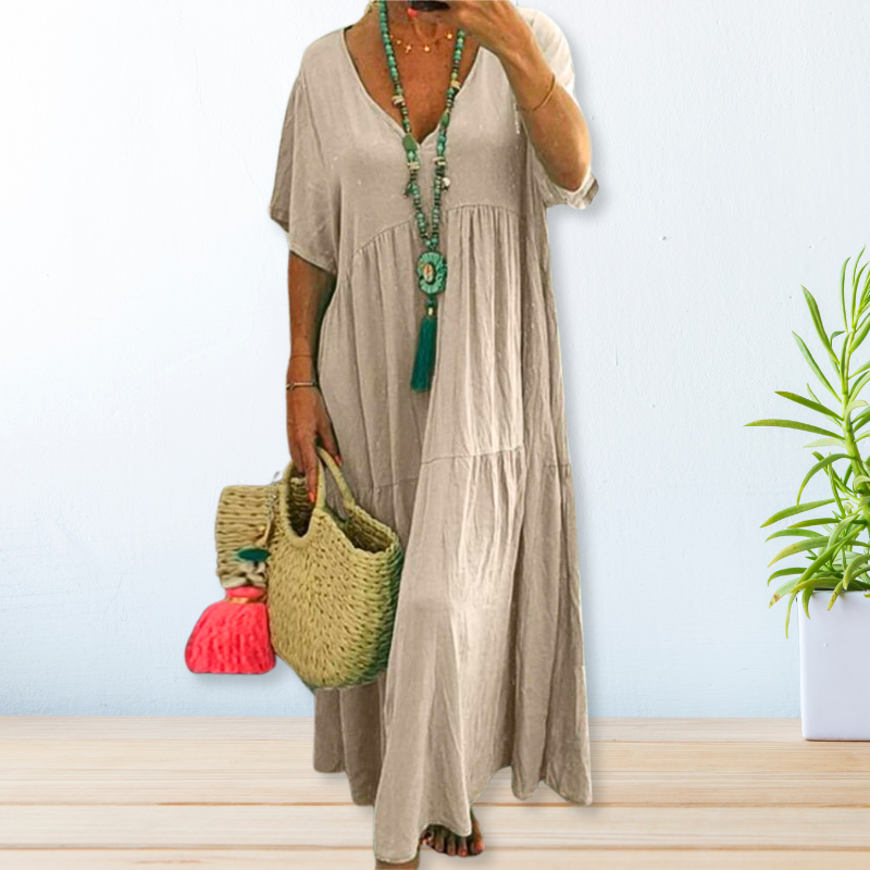 Maelis | Vestido de Algodón y Lino