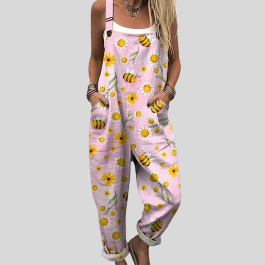 Peto rosa con abejas
