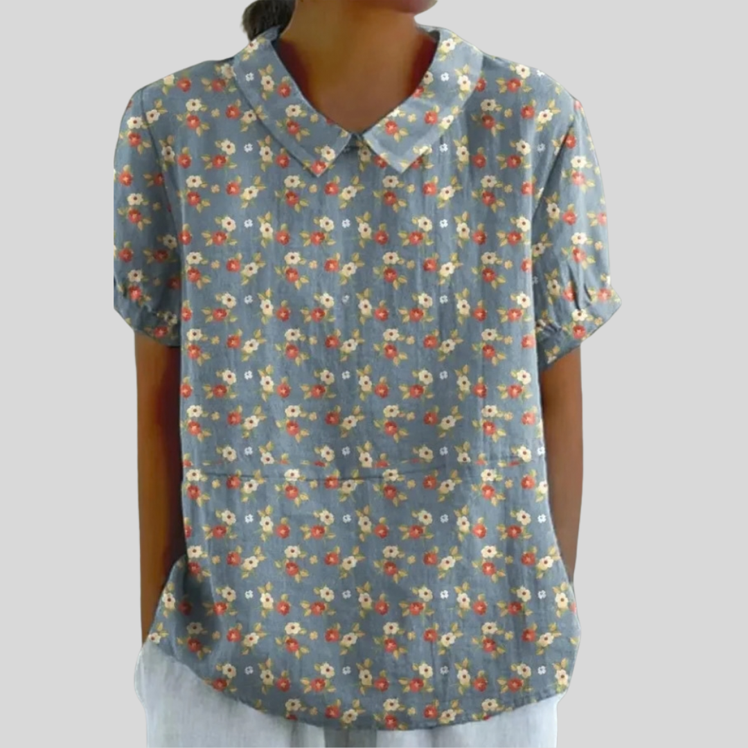 Top Floral Comodidad Elegante