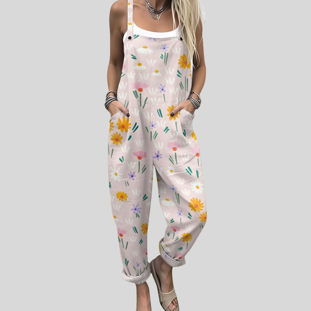 Peto floral en rosa pálido