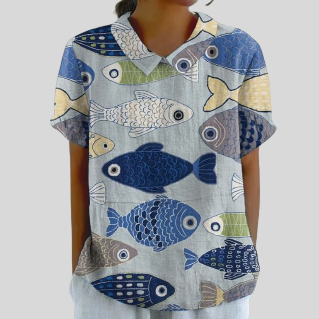 Top Floral Comodidad Elegante