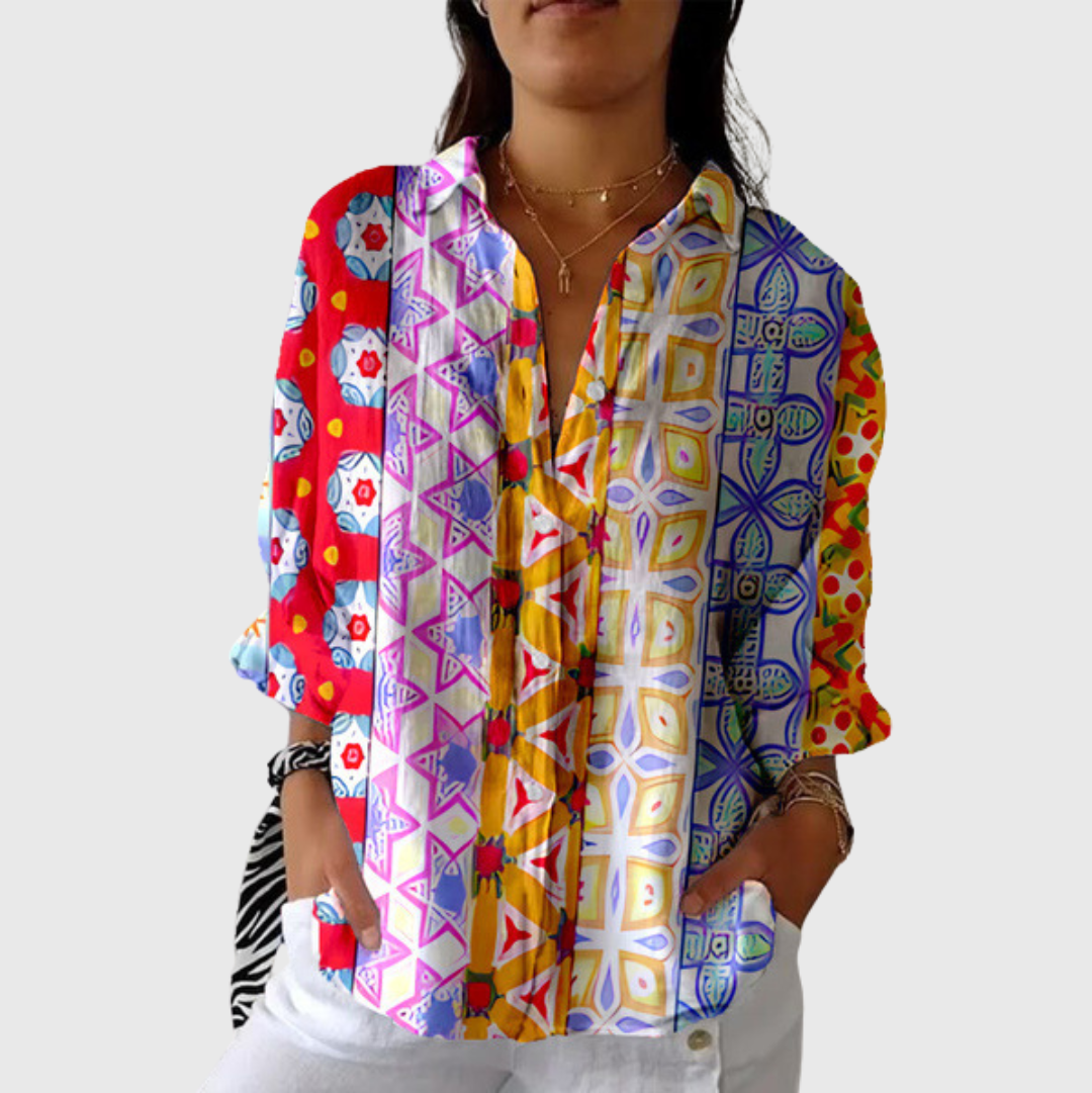 Blusa Estampada Ligera y Colorida