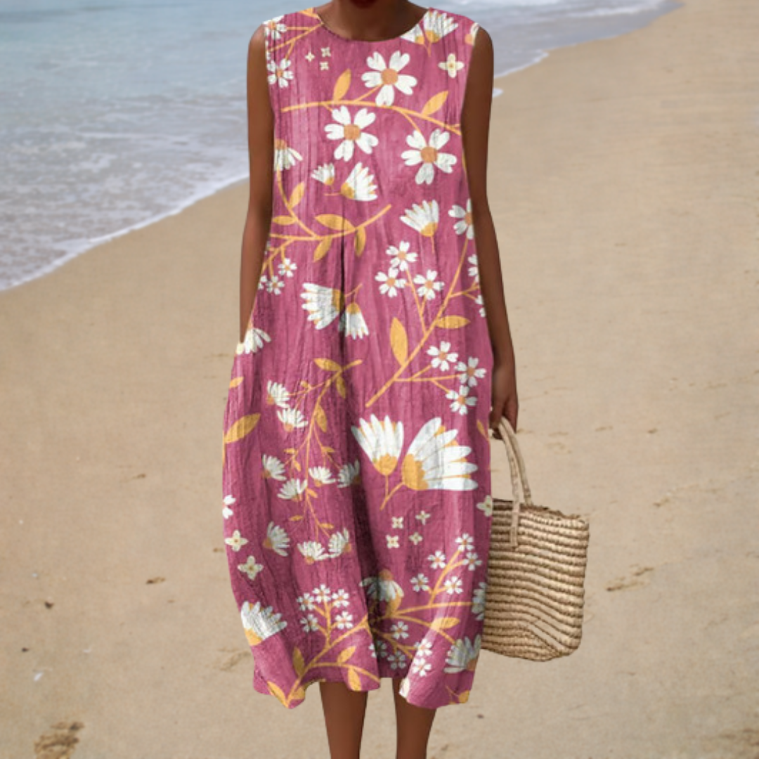Vestido de Verano Sin Mangas Cómodo