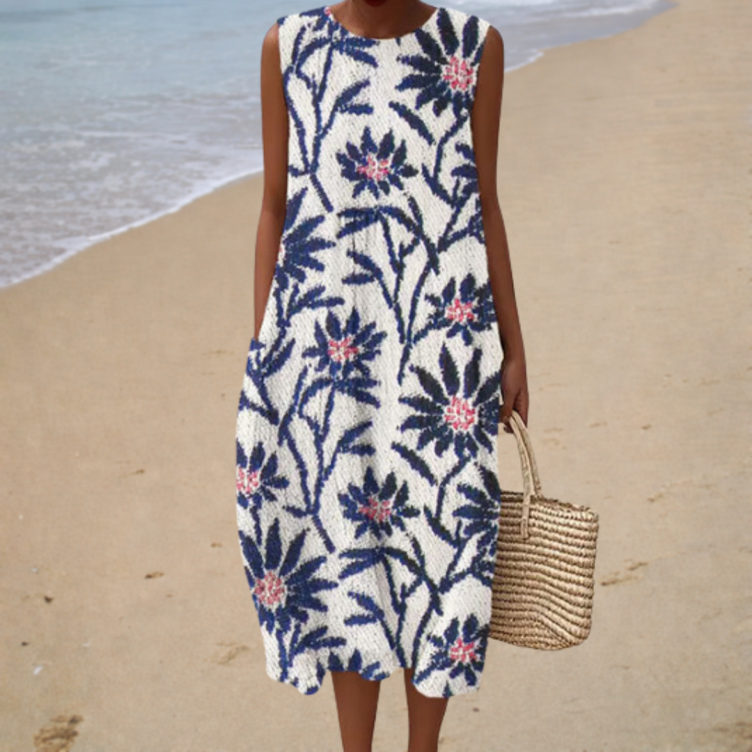 Vestido de Verano Sin Mangas Cómodo