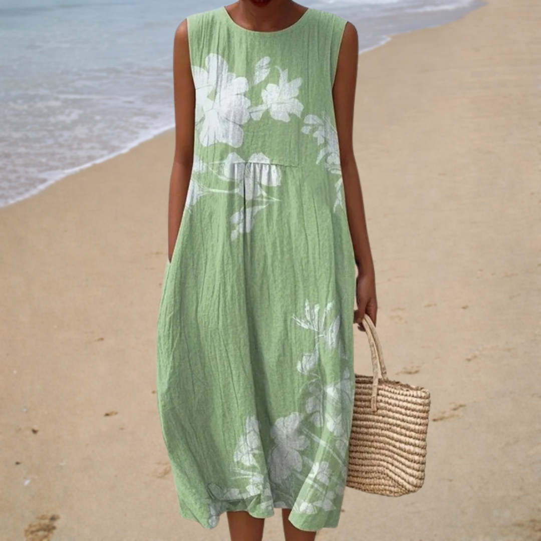 Vestido de Verano Sin Mangas Cómodo
