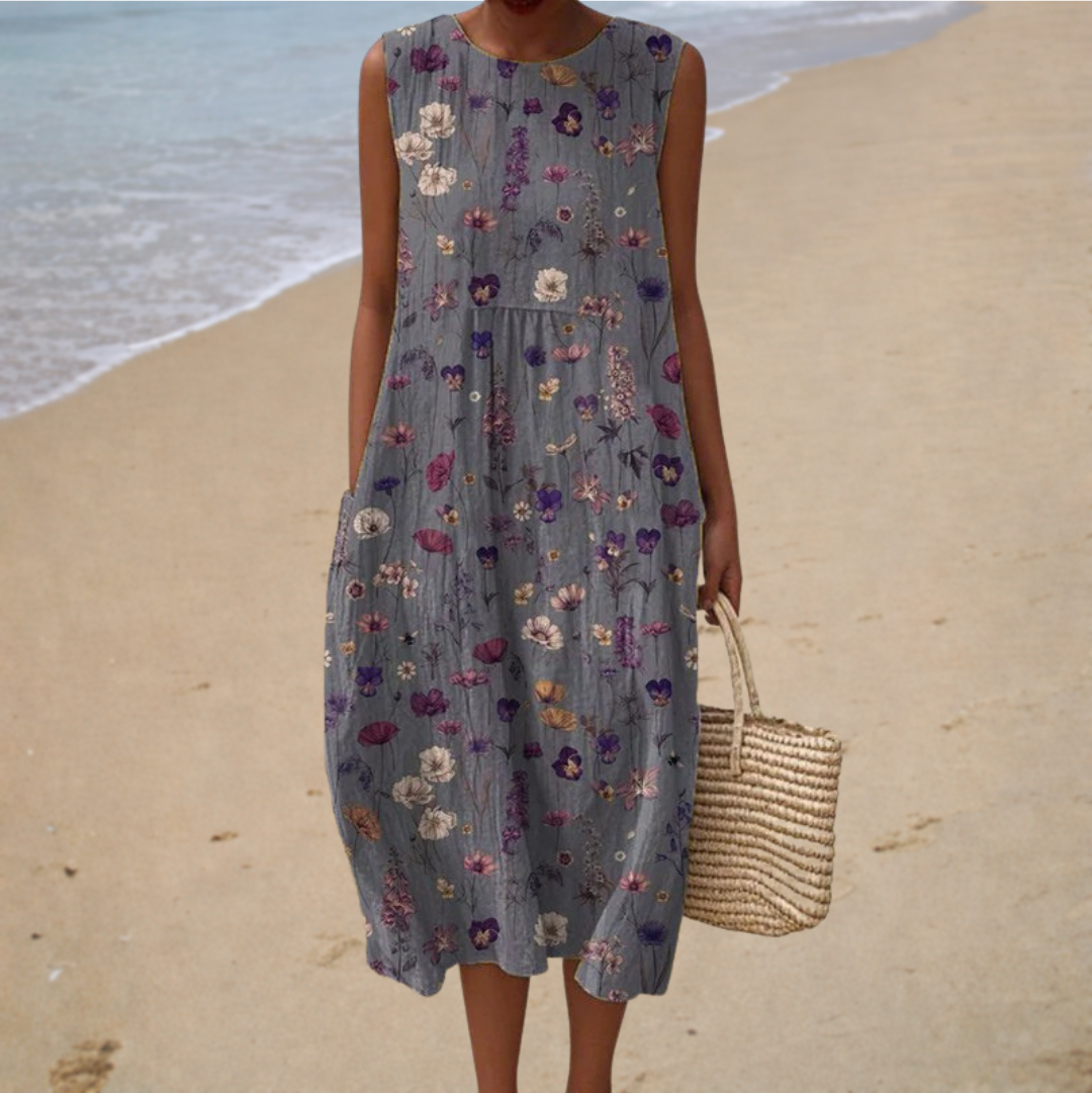 Vestido de Verano Sin Mangas Cómodo
