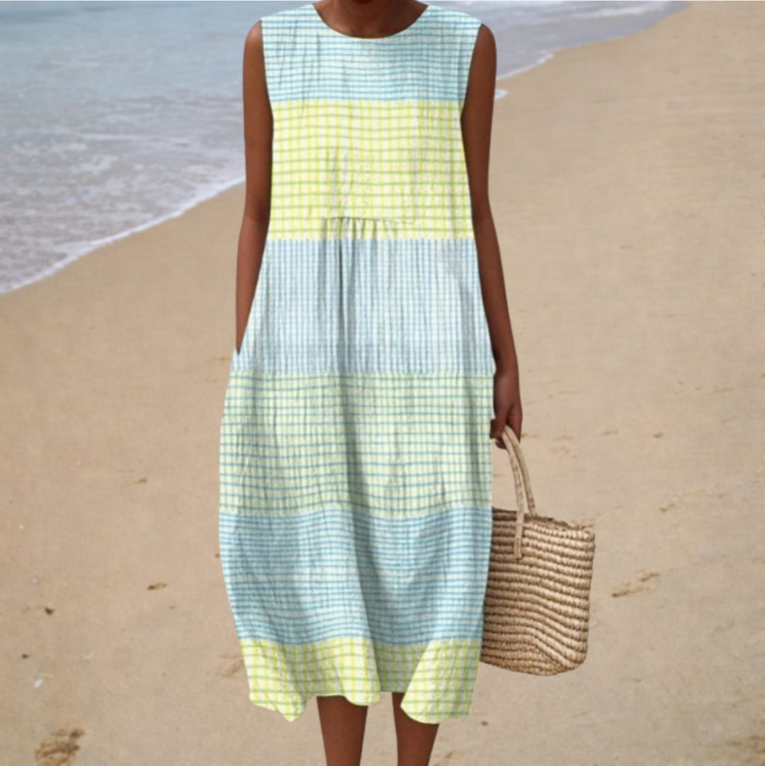 Vestido de Verano Sin Mangas Cómodo