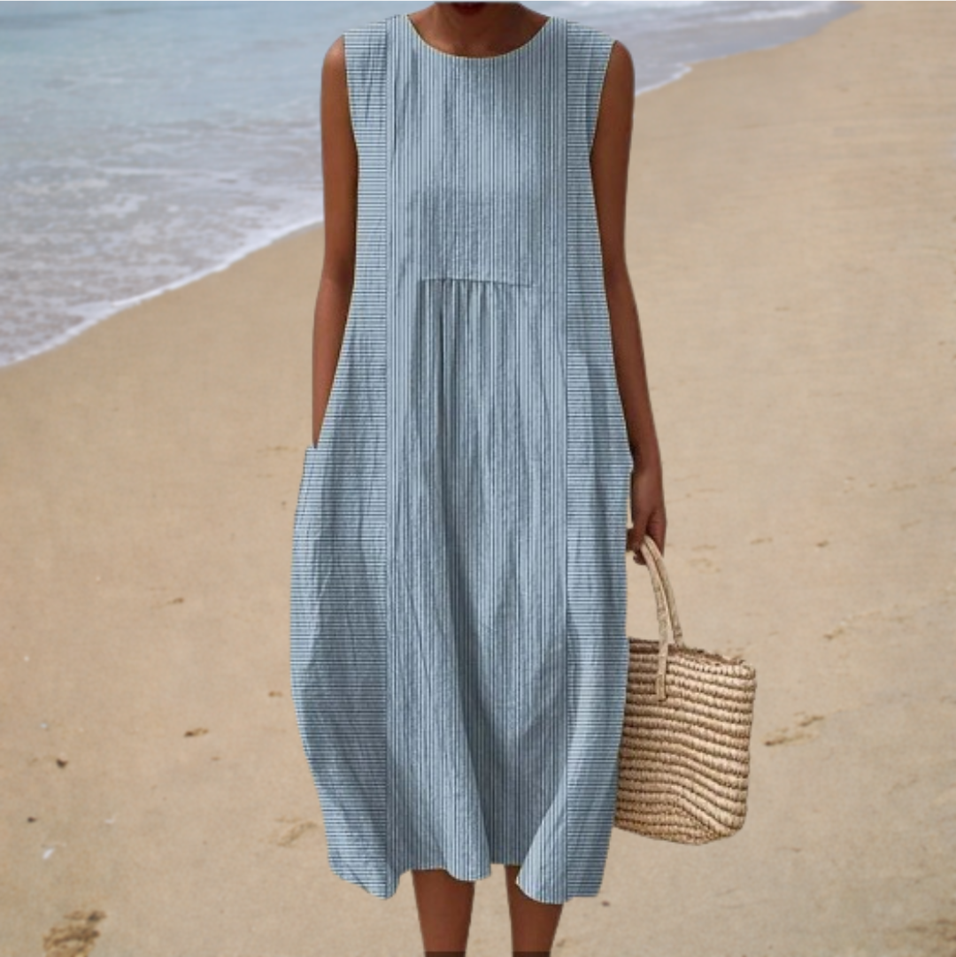 Vestido de Verano Sin Mangas Cómodo
