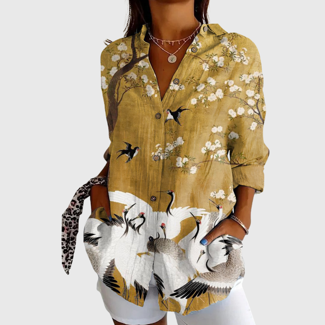 Blusa Ligera y Colorida Estampada