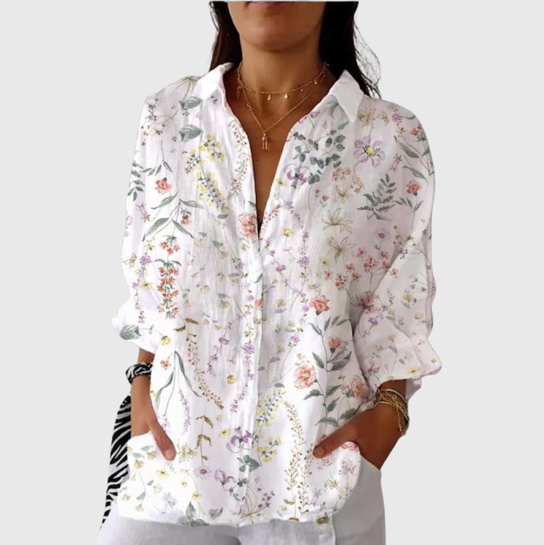 Blusa Estampada Ligera y Multicolor