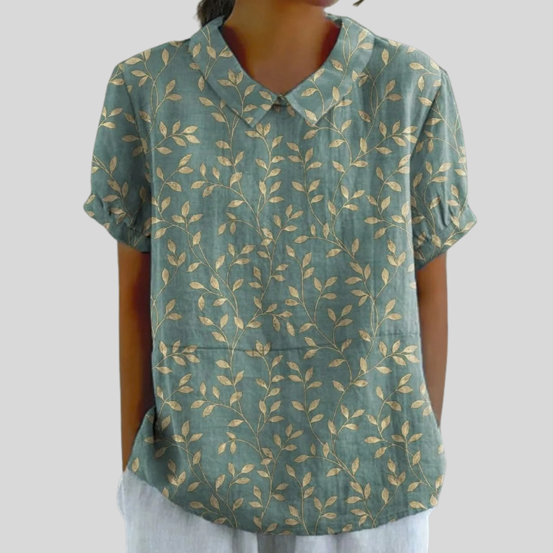Top Floral Comodidad Elegante
