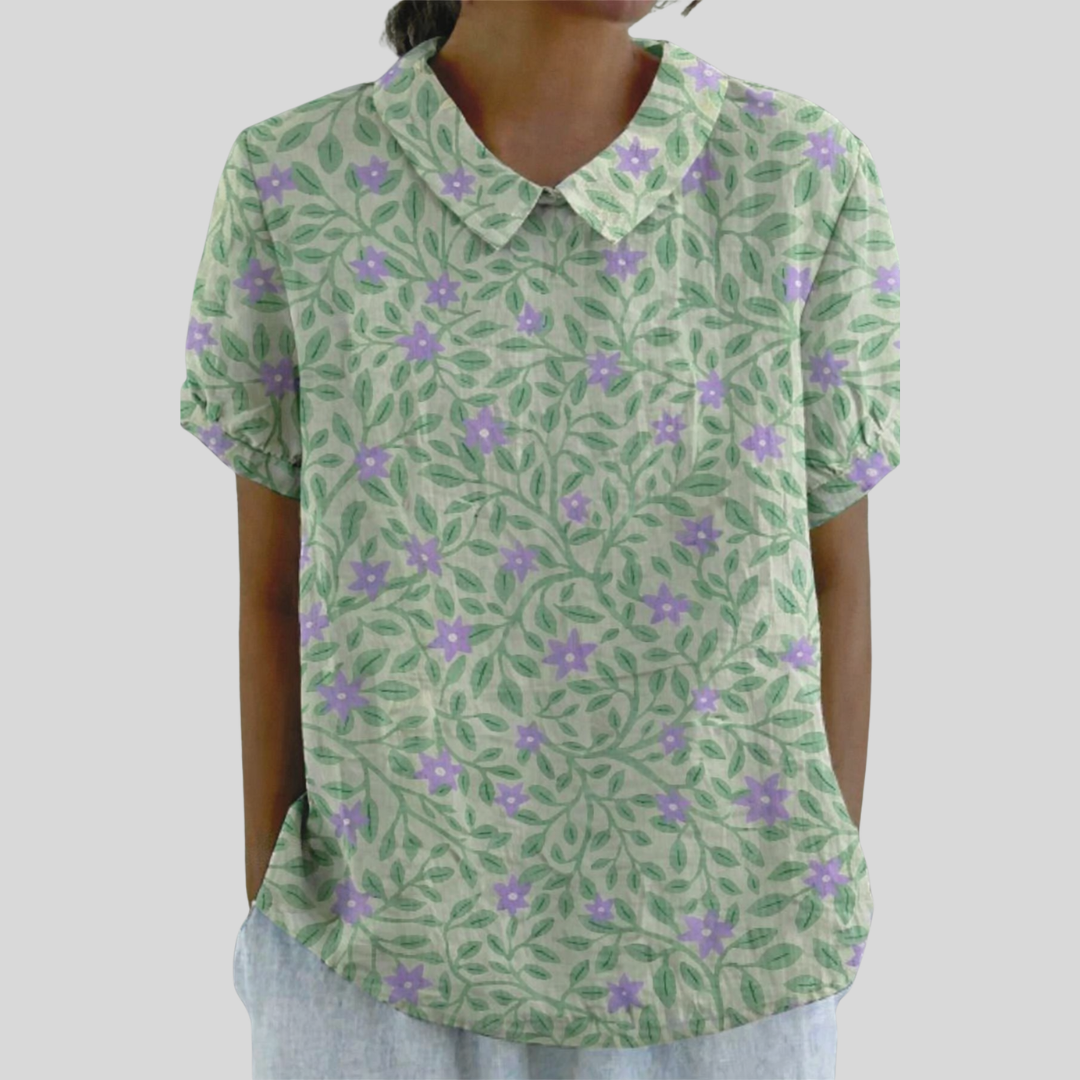 Top Floral Comodidad Elegante