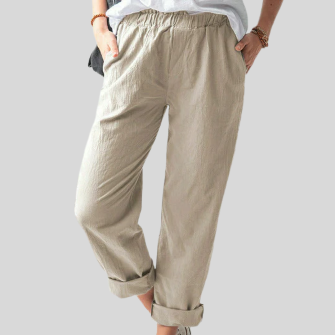 Neria - Pantalón de Textura Suave