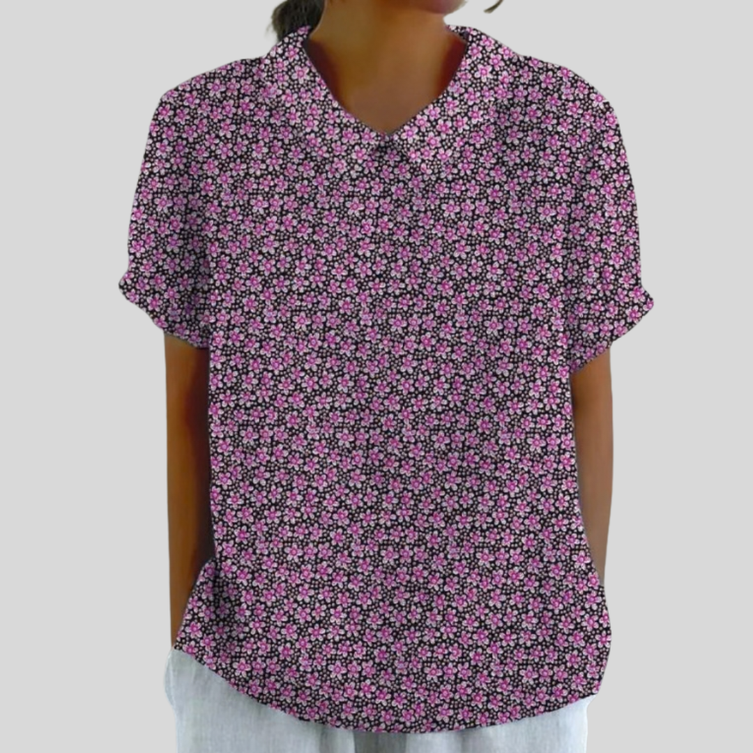 Top Floral Comodidad Elegante