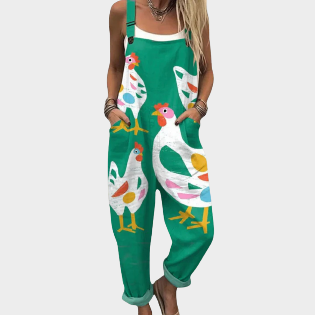 Peto Verde con Gallinas