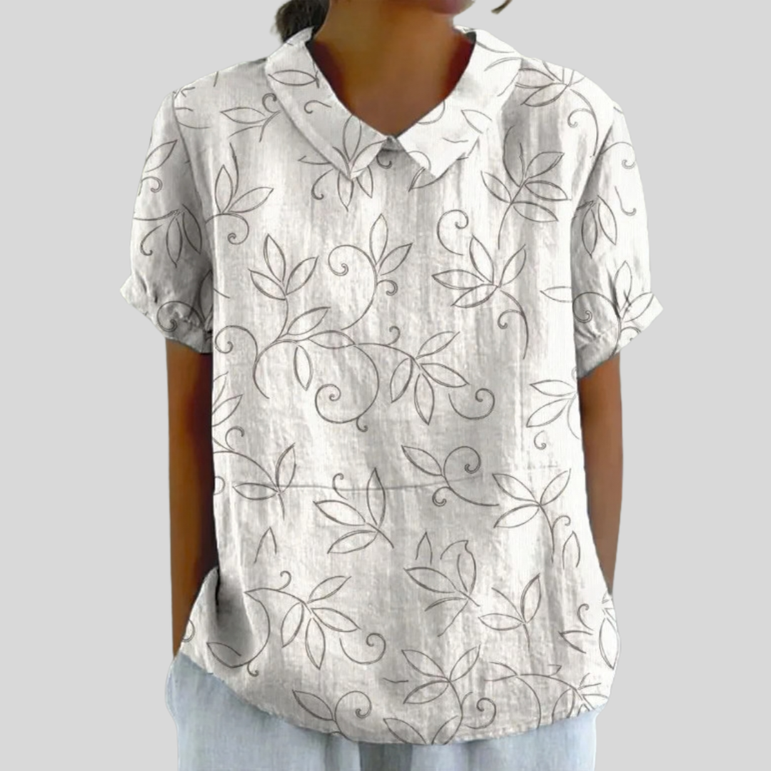 Top Floral Comodidad Elegante