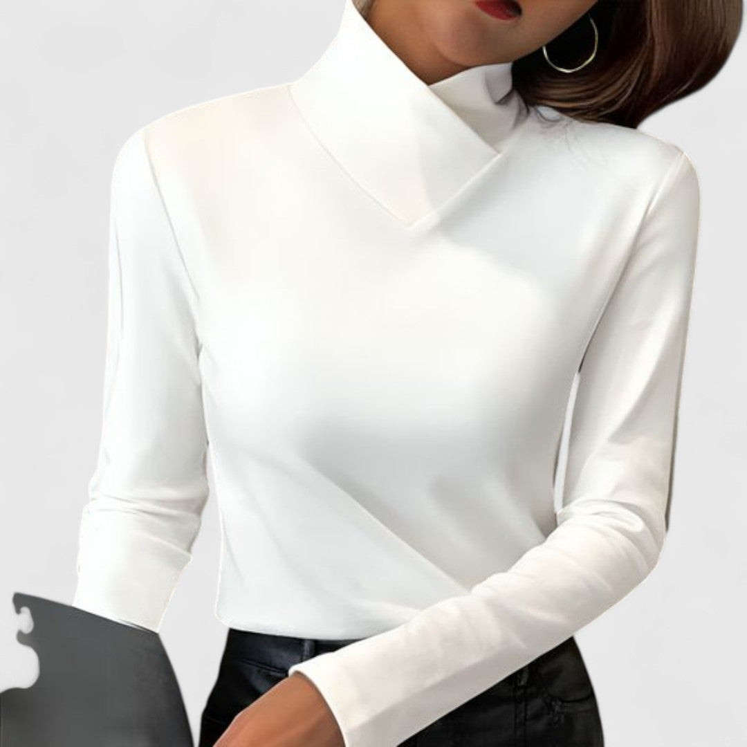 Clair | Jersey Elegante de Cuello Alto