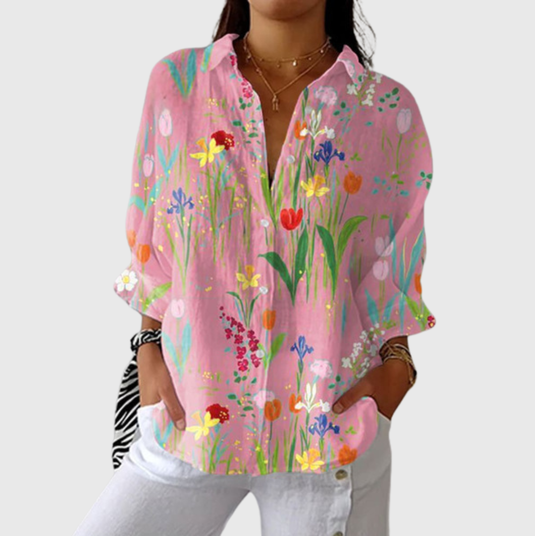 Blusa Ligera y Colorida Estampada