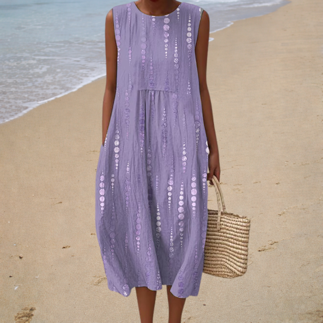Vestido de Verano Sin Mangas Cómodo