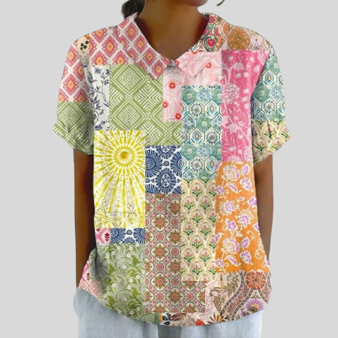Top Floral Comodidad Elegante