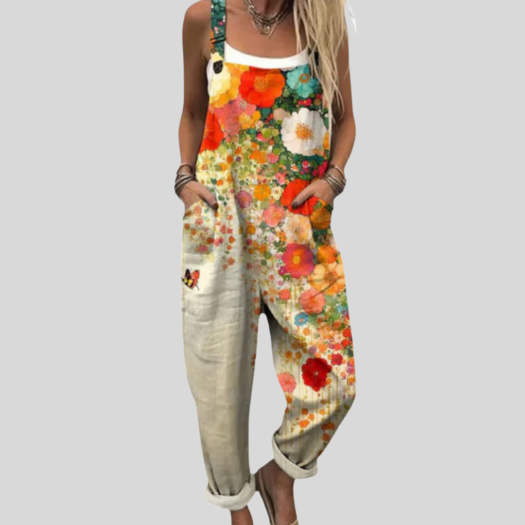 Peto con mar de flores naranja