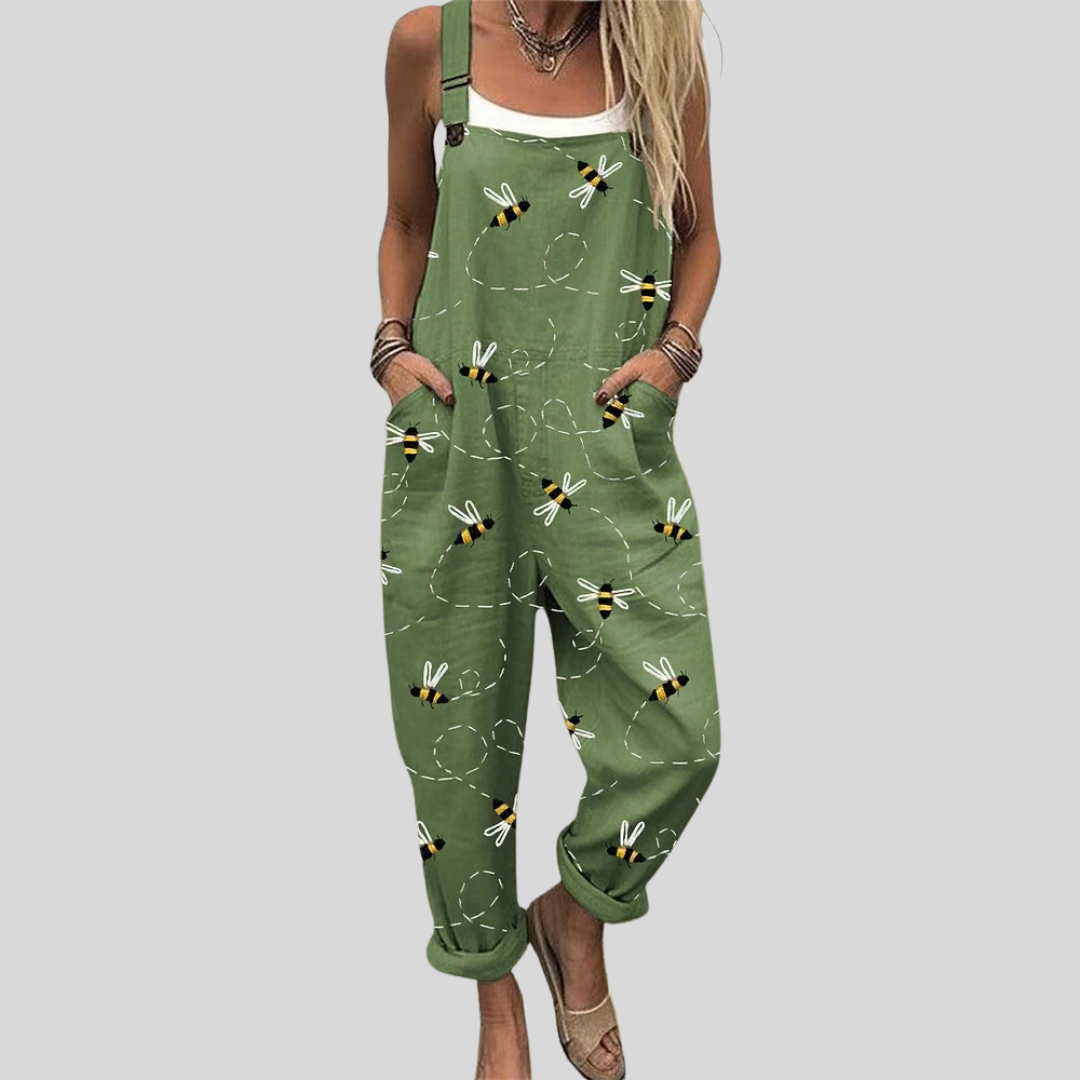 Peto verde con abejas