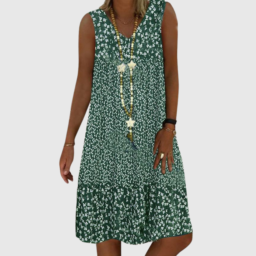 AYLA | VESTIDO SIN MANGAS CON ESCOTE EN V