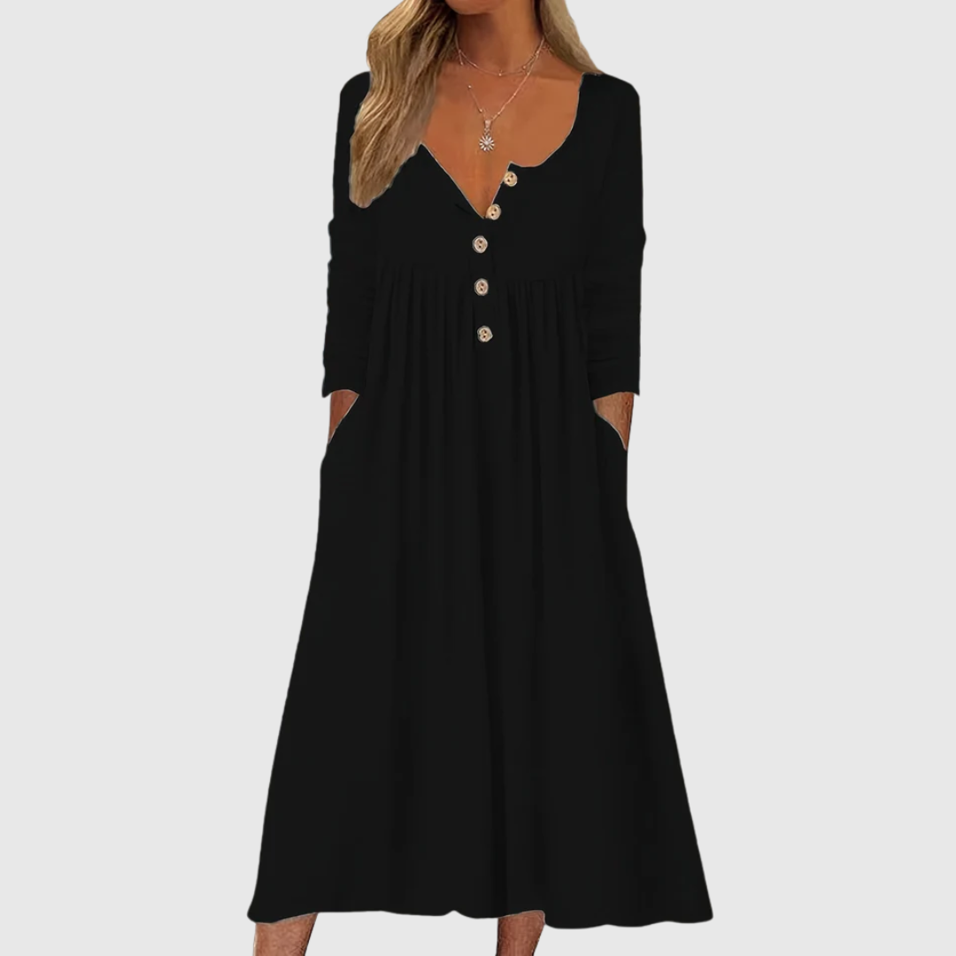ZARA | MIDI VESTIDO CON BOTONES DELANTEROS