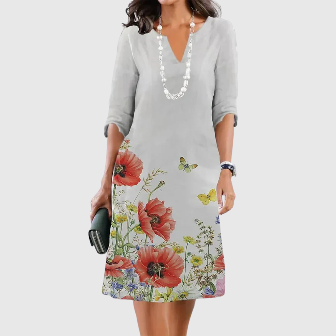 ELEANOR | VESTIDO FLORAL DE VOLANTES