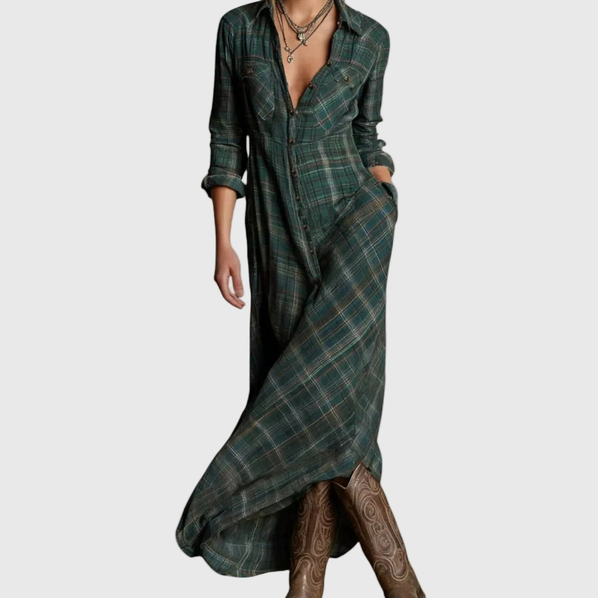 Maxivestido Elegante | Rosa