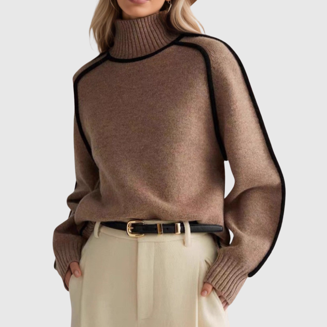 Donna | Jersey elegante con cuello alto