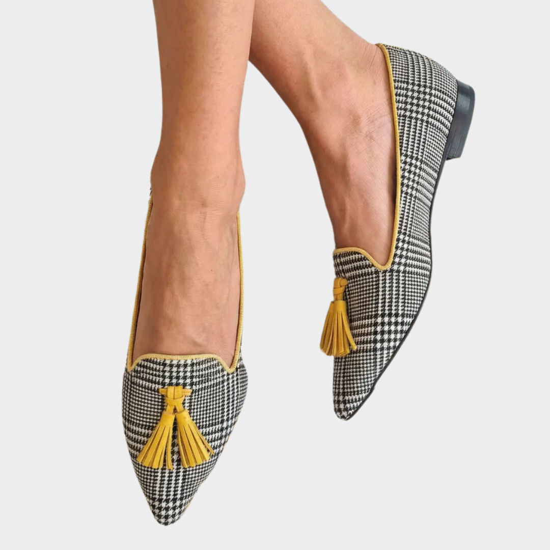 Odessie - Mocasín Moderno de Cuadros