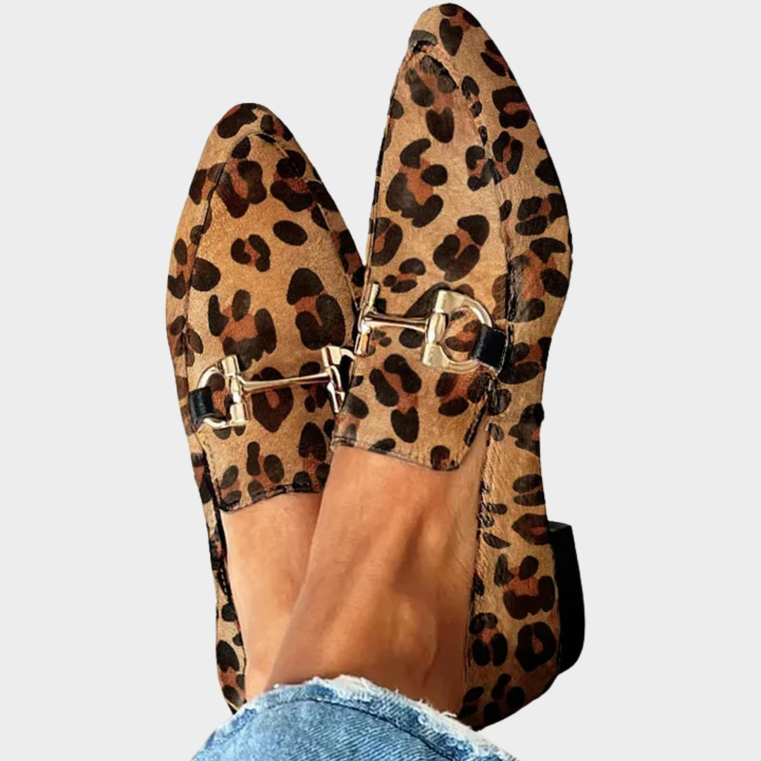 Gia - Mocasines Leopardo Elegantes