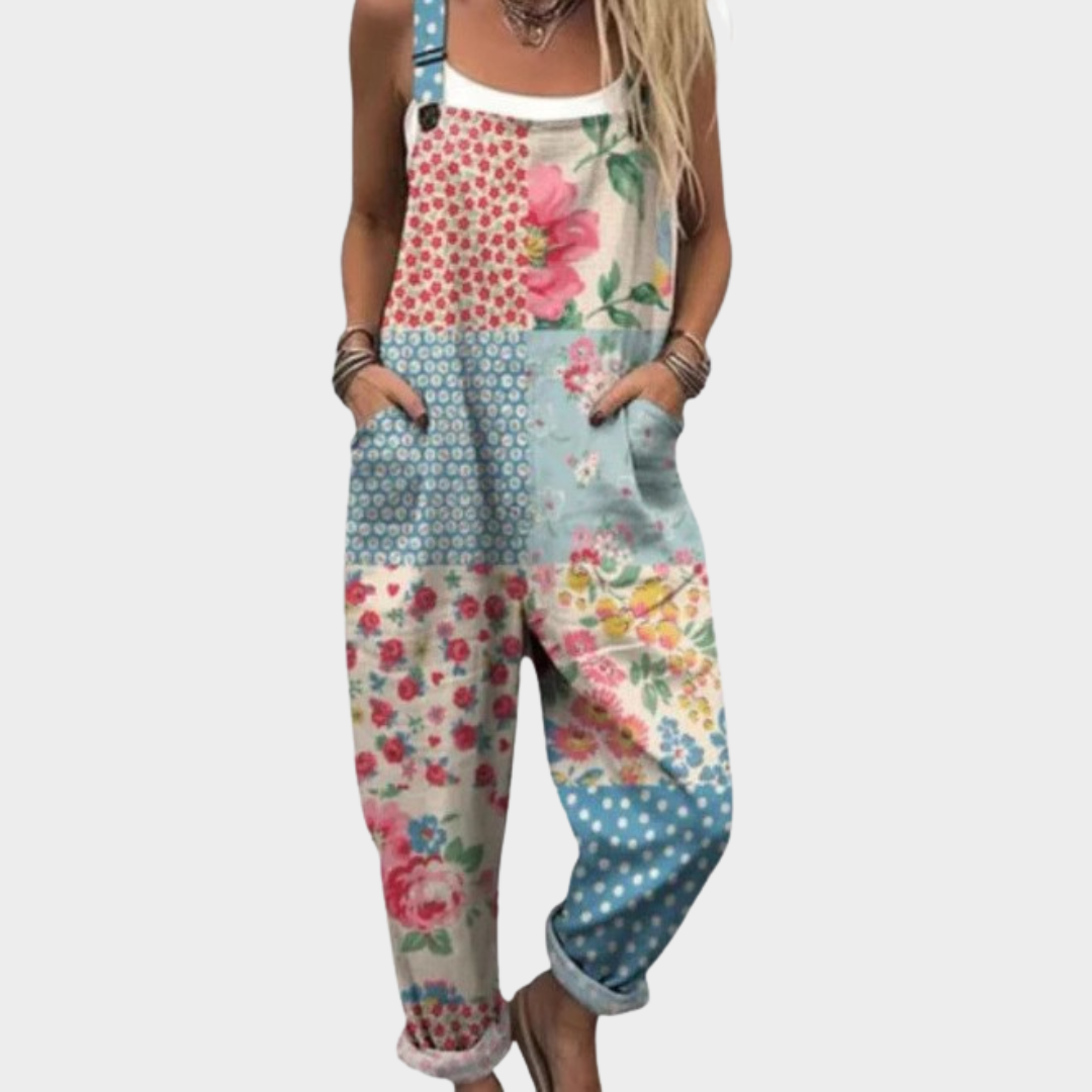 Peto boho patchwork en pastel