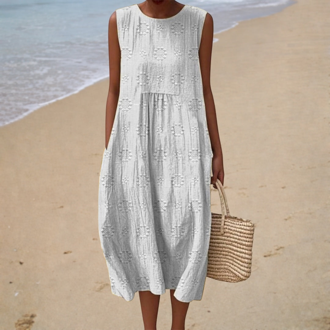 Vestido de Verano Sin Mangas Cómodo