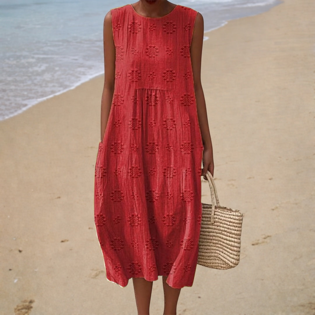 Vestido de Verano Cómodo Sin Mangas
