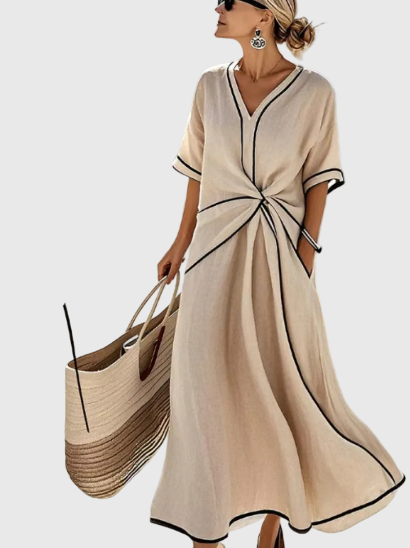 Helena | Maxivestido con Drapeado