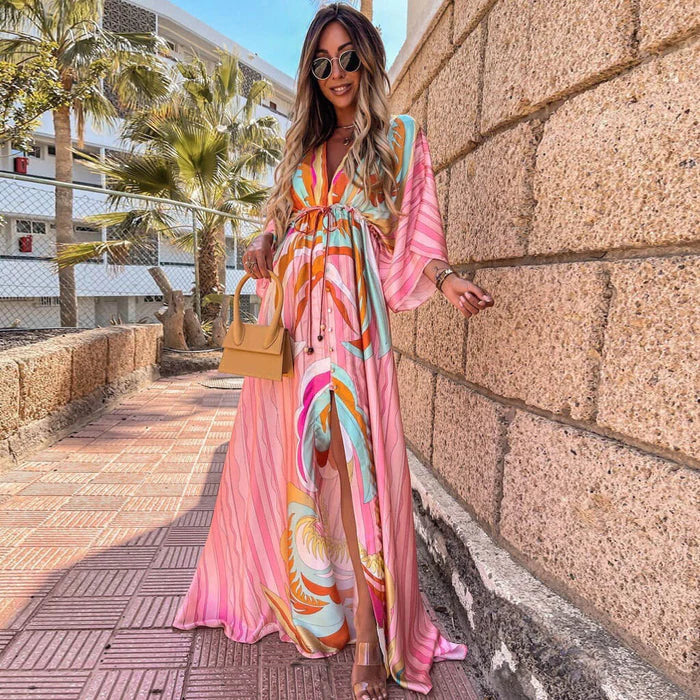 Daria - Vestido Kaftán de Vacaciones