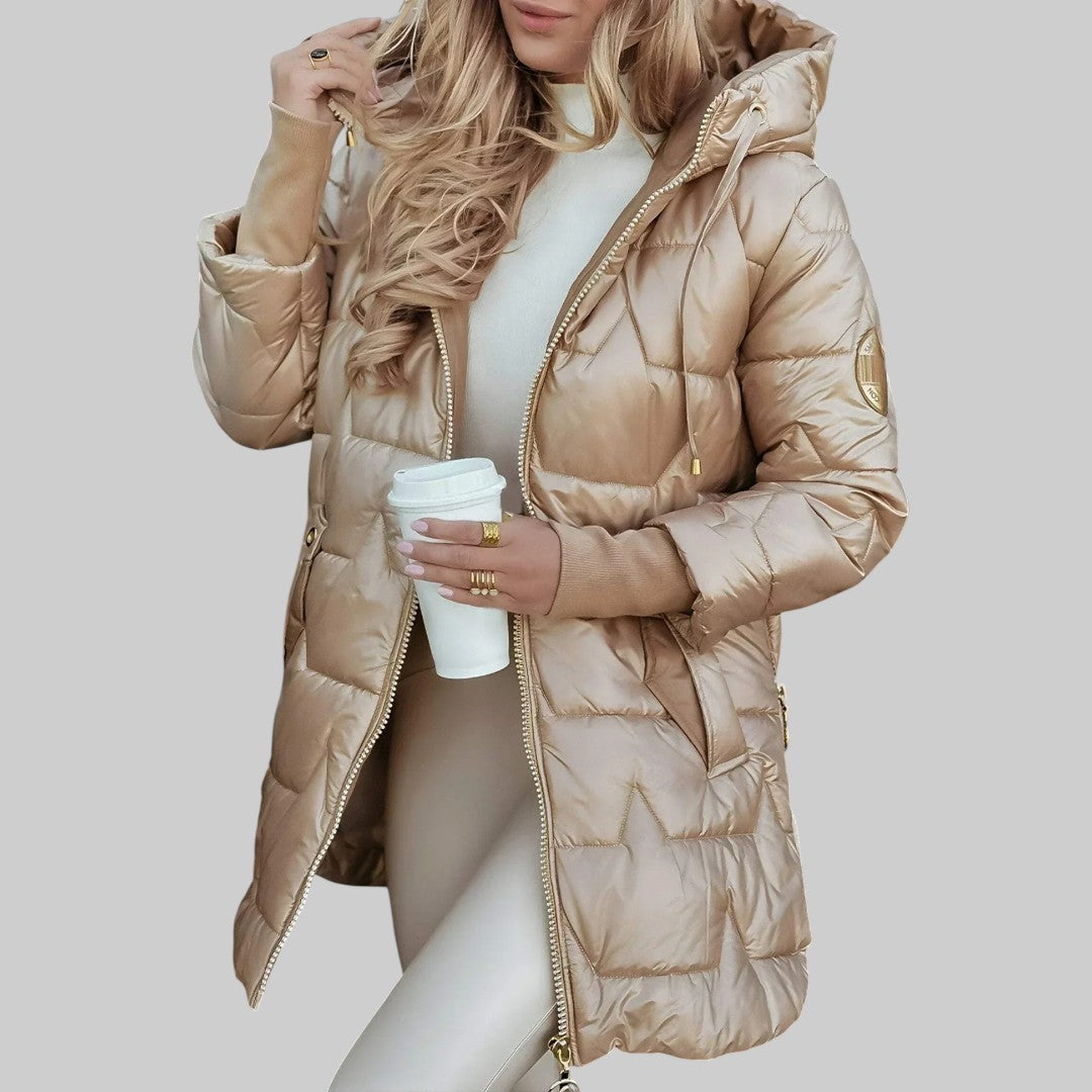 Cecilia | Abrigo de otoño elegante con capucha