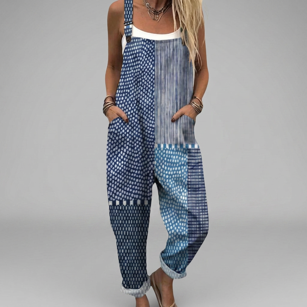 Peto Boho Patchwork Azul