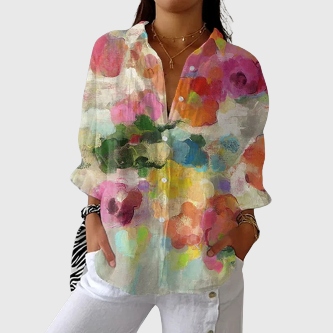 Blusa estampada ligera y colorida
