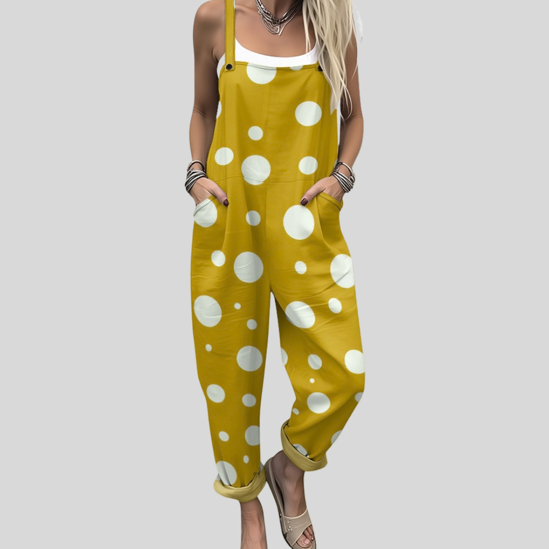Peto de lunares en amarillo mostaza