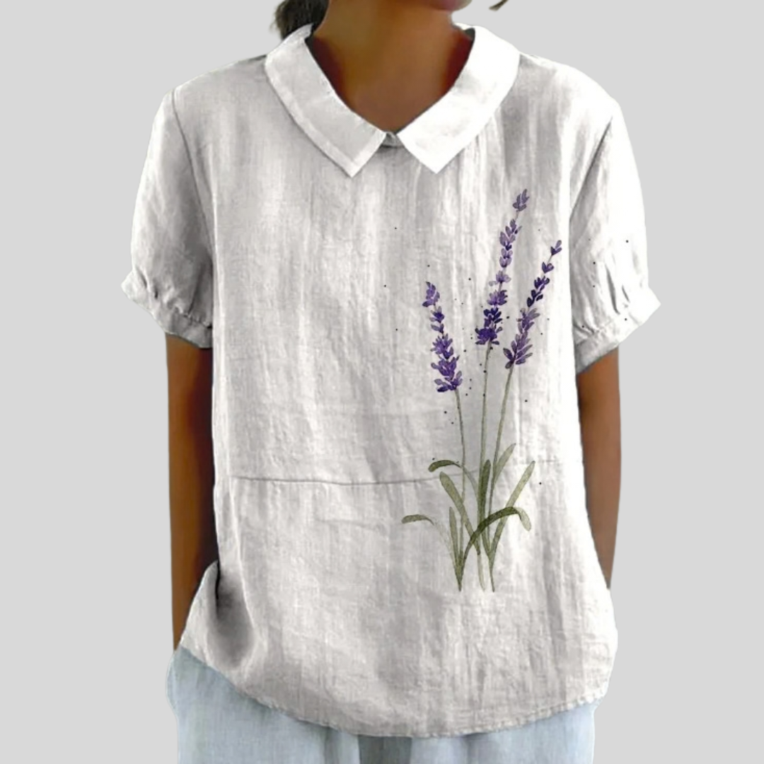Top Floral Comodidad Elegante
