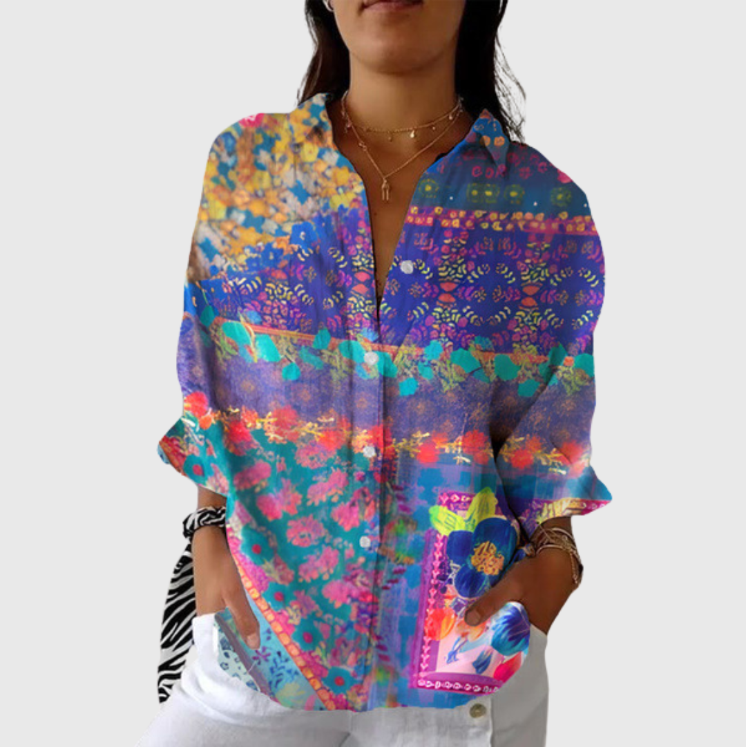 Blusa Estampada Ligera y Colorida