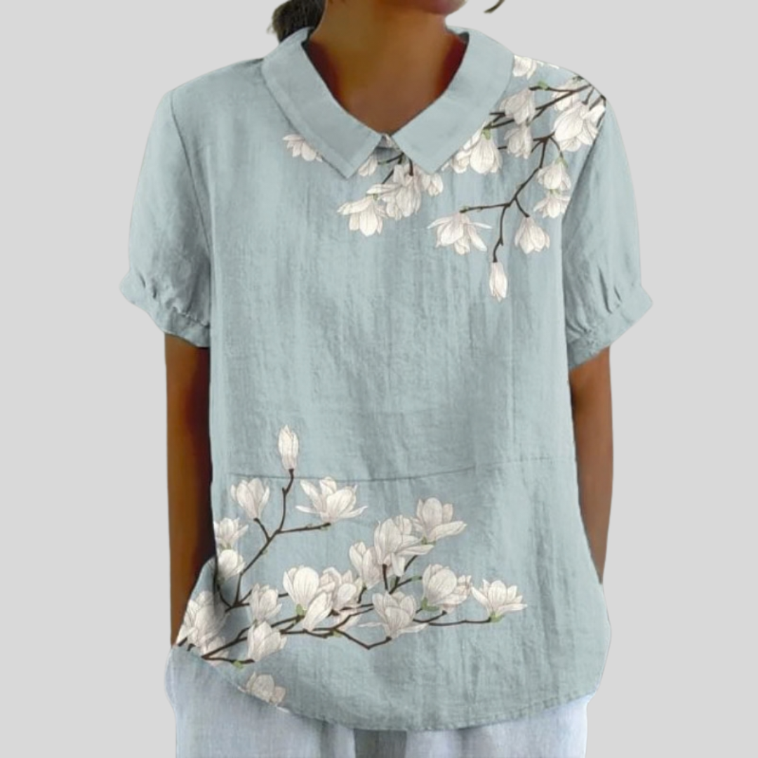 Top Floral Comodidad Elegante