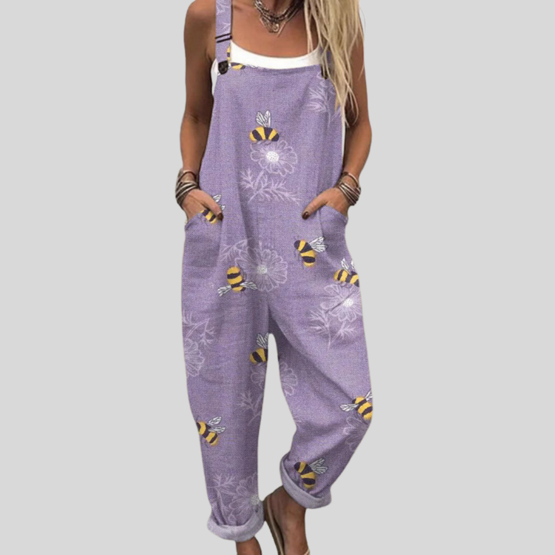 Peto con abejas en lila