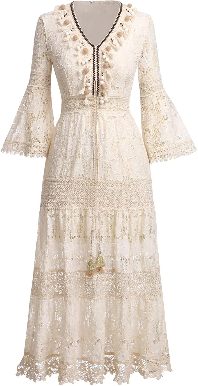 Amary - Vestido de Encaje Boho