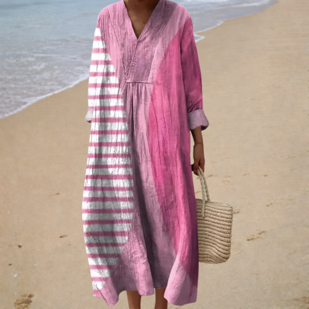Vestido de Verano Estampado Vaporoso