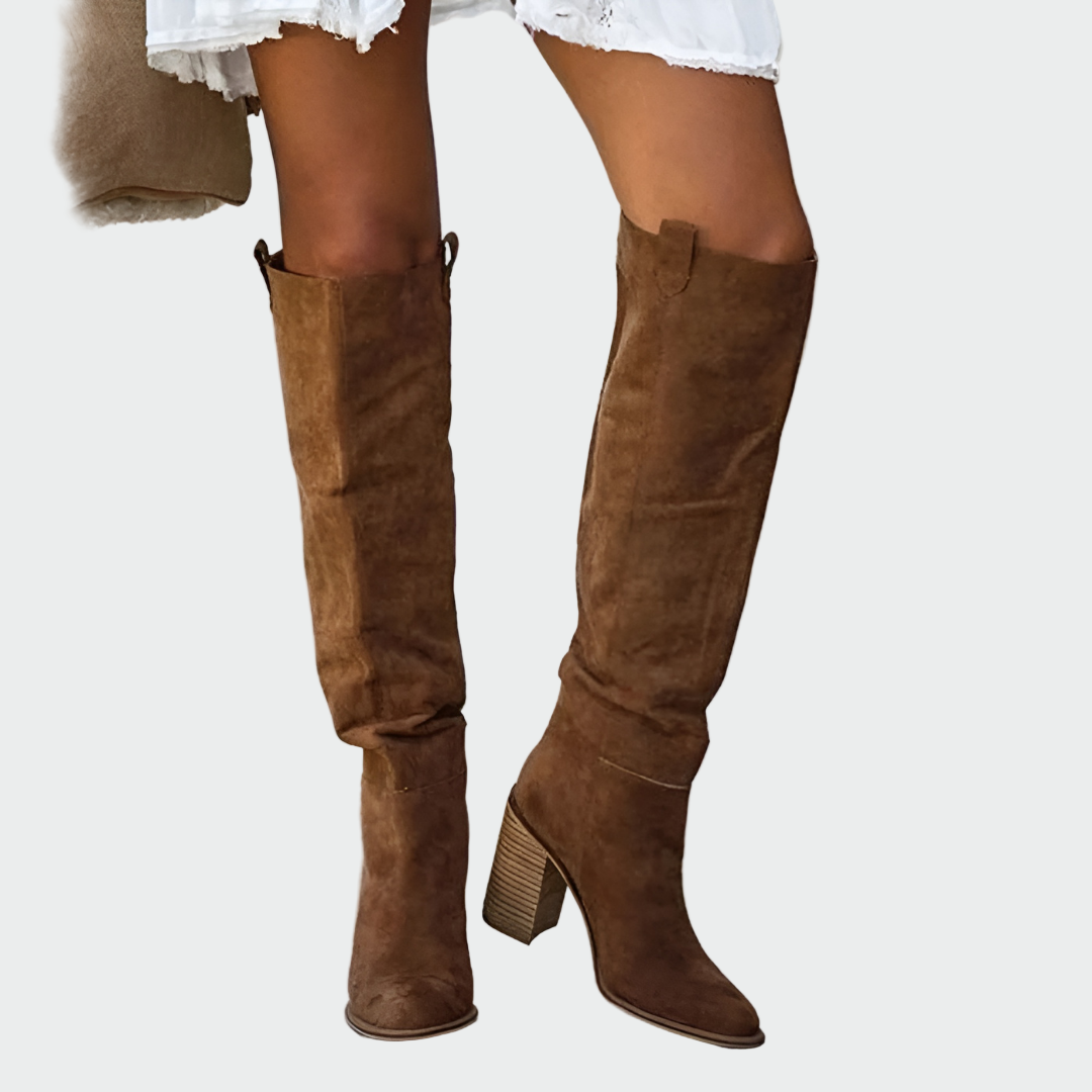 Botas ortopédicas de piel de caña alta
