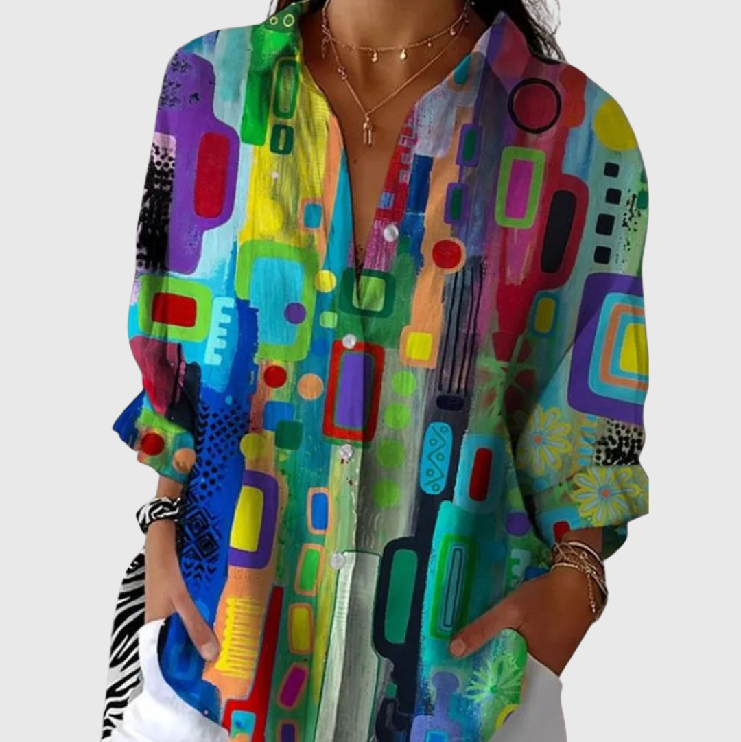 Blusa Estampada Ligera y Colorida